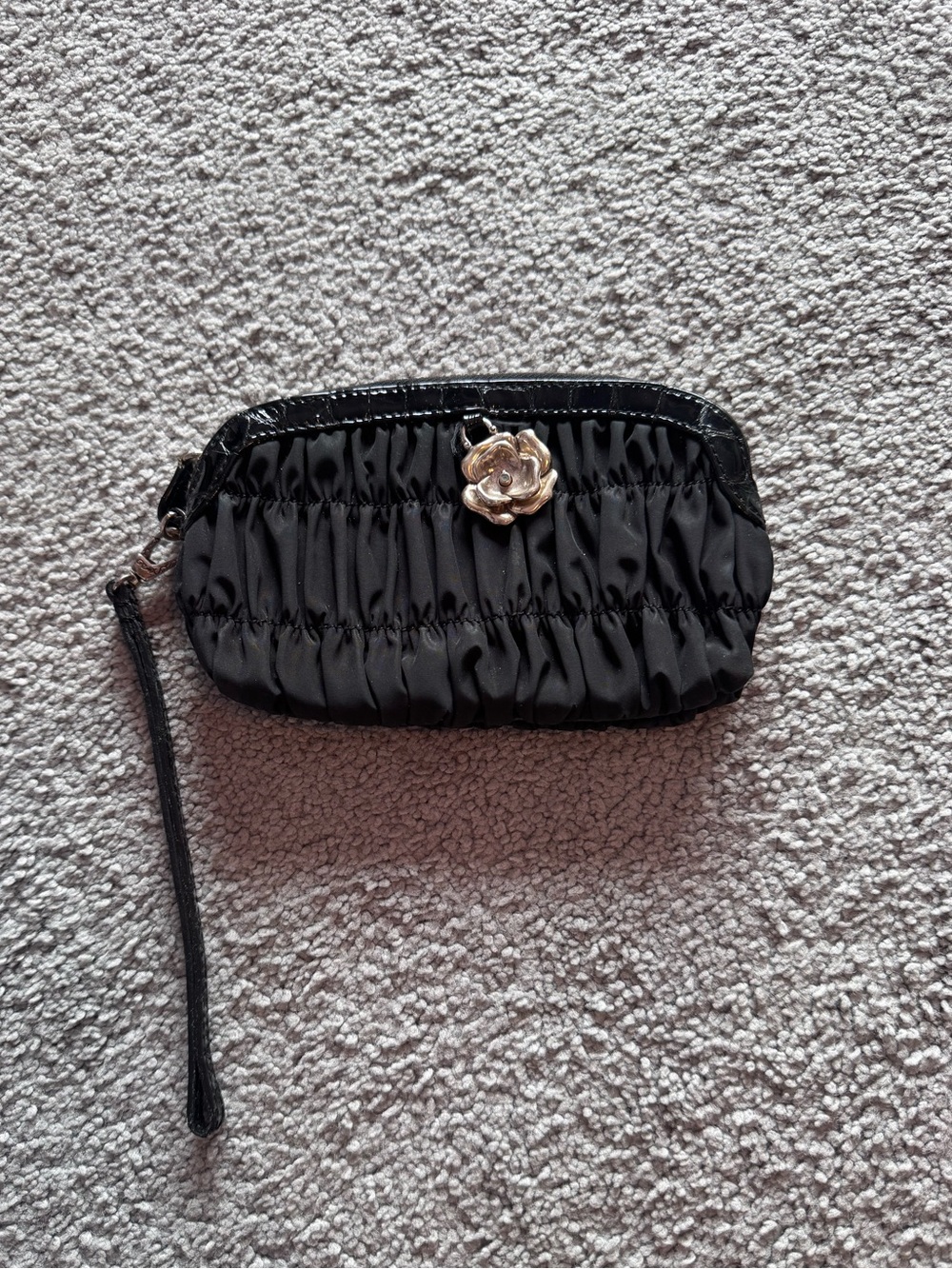 Black Brighton Wristlet